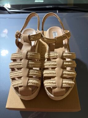 “New” Steve Madden MARLIN Braided Slingback Sandals size7.5